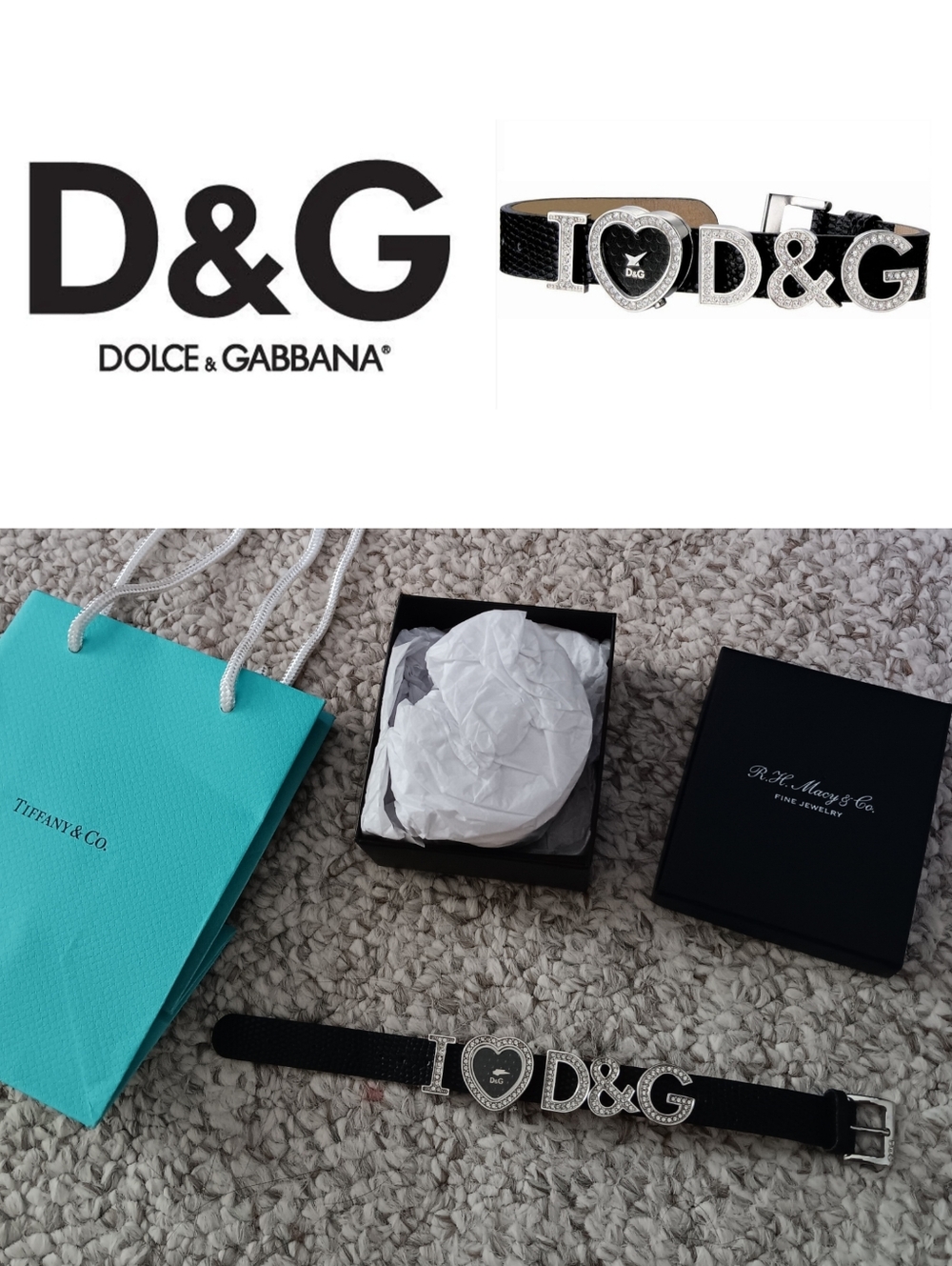 Dolce & Gabbana Leather Charm Watch